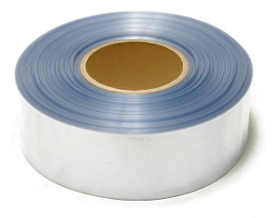 Battery Wrap PVC Heat Shrink Tubing, 95mm Flat, Clear, 500m