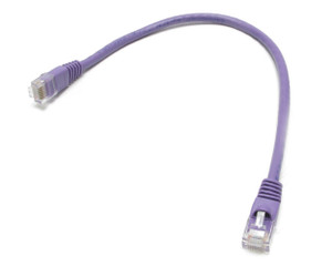 CAT6 UTP Patch Cable, 550 MHz, 1 Foot, Violet