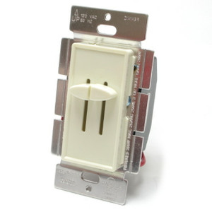 Dual Slide Dimmer, 300W, Single Pole/2-Way, 120V, Almond, 5pcs Dual Slide Dimmer, 300W, Single Pole/2-Way, 120V, Almond, 5pcs