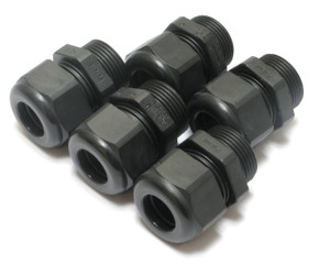 Hummel HSK-K PG 16 10-14mm Liquid Tight Strain Relief Fitting, Black,  5pc Lot Hummel HSK-K PG 16 10-14mm Liquid Tight Strain Relief Fitting, Black,  5pc Lot