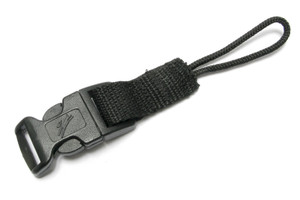 Plastic Black Curved Buckle w/Strap, 50pcs