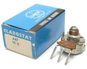 Clarostat A47 1K S Linear Taper Potentiometer, 1k ohm, 0.5W, 5pcs Clarostat A47 1K S Linear Taper Potentiometer, 1k ohm, 0.5W, 5pcs