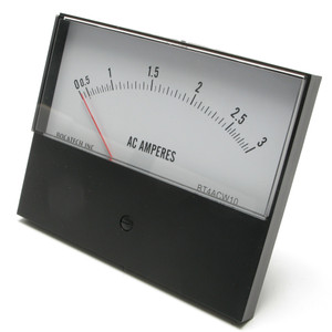 0 - 3 Ampere AC Analog Panel Meter, 4.5 Inch 0 - 3 Ampere AC Analog Panel Meter, 4.5 Inch
