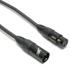 Professional 3-Pin XLR Male to Female Microphone Cable 6 Foot Black Professional 3-Pin XLR Male to Female Microphone Cable 6 Foot Black