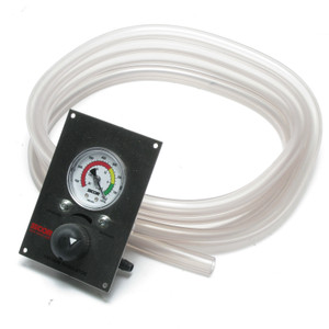 SSCOR/Board Panel Mount Vacuum Regulator, Stainless Steel, 2 Inch Gauge, w/Hose