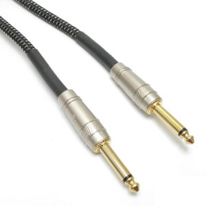 Professional Instrument Cable 1/4 Inch to 1/4 Inch Male 10 Foot Black Professional Instrument Cable 1/4 Inch to 1/4 Inch Male 10 Foot Black