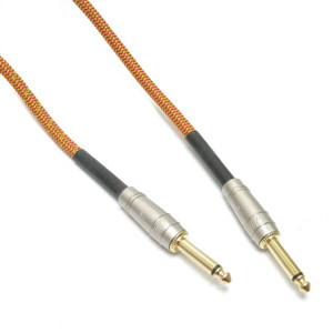 Professional Instrument Cable 1/4" to 1/4" Male 20 Foot Orange