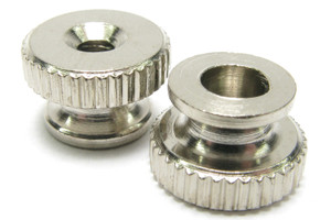 4-40 Nickel-Plated Brass Knurl Nut, 100pak