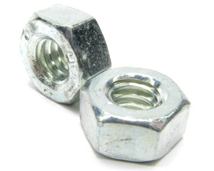 1/4"-20 Zinc Plated Grade 5 Hex Nuts, 100pk