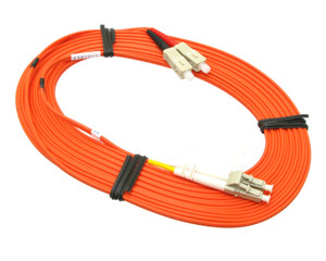 Allen Tel GBLCC-D2-08 Duplex LC to SC Multi-Mode Fiber Optic Patch Cord, 8m Allen Tel GBLCC-D2-08 Duplex LC to SC Multi-Mode Fiber Optic Patch Cord, 8m