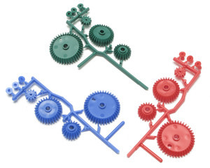 Plastic Gear Set With Bushings (4 Gears Plus 3 Bushings) Plastic Gear Set With Bushings (4 Gears Plus 3 Bushings)