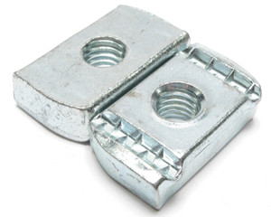 3/8"-16 Channel Strut Nut, Galvanized, 25-Pack