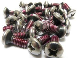 12-24 x 1/2" Stainless Steel Machine Screw, Philips Head, w/Red Loctite, 100pcs 12-24 x 1/2" Stainless Steel Machine Screw, Philips Head, w/Red Loctite, 100pcs