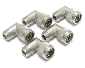 UG27 Type N M-F Coaxial Connectors, Right-Angle, 50ohm, 5pcs UG27 Type N M-F Coaxial Connectors, Right-Angle, 50ohm, 5pcs