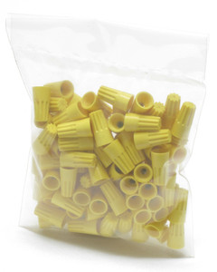 Yellow Twist-On Wire Connectors, 14-22AWG, 100pcs Yellow Twist-On Wire Connectors, 14-22AWG, 100pcs