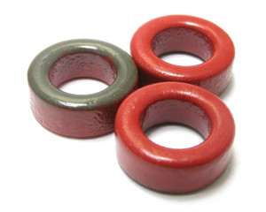 Micrometals T50-2 Powder Core Toroid,  1/2" OD, 100pak