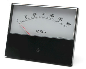 0 - 300 Volt AC Analog Panel Meter, 4.5 Inch Meter