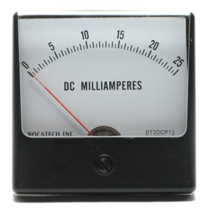 0 - 25 mA DC Panaview Analog Panel Meter, 3 Inch 0 - 25 mA DC Panaview Analog Panel Meter, 3 Inch