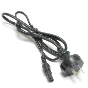 AS/NZS 3112 2-Prong Plug to IEC C7 Power Cord, 4ft length, 100pcs