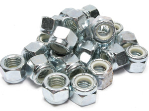Steel Nylon Insert Hex Lock Nuts , 3/8-16, 25pcs