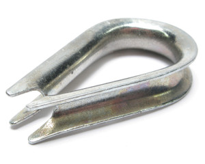 Wire Rope Thimble, 1/8", Light Duty Steel