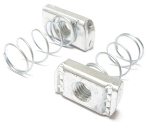 Advanced Fastening Supply I-1034 Strut Nut w/Spring, 3/8-16, galvanized, 100pcs Advanced Fastening Supply I-1034 Strut Nut w/Spring, 3/8-16, galvanized, 100pcs