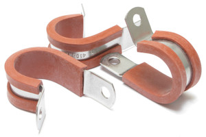 45D5H11 11/16" Adel Clamp with Silicone Rubber, 25-Pack