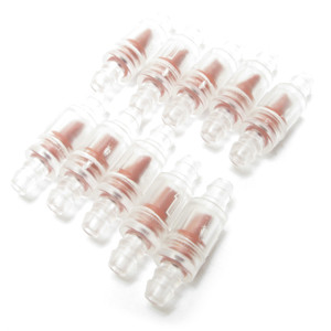 4mm I.D. Clear Plastic Check Valve, 10pc lot