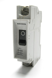 Siemens 5SN1206 380VAC 6 Amp 1-pole DIN Rail Circuit Breaker Siemens 5SN1206 380VAC 6 Amp 1-pole DIN Rail Circuit Breaker