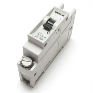 Siemens 5SN1210 380VAC 10 Amp 1-Pole DIN Rail Circuit Breaker Siemens 5SN1210 380VAC 10 Amp 1-Pole DIN Rail Circuit Breaker