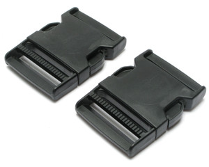 2 Inch Width Side Release Plastic Buckles, 2 sets
