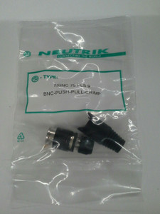 Neutrik NBNC75 PLS 9 BNC cable connector. Lot of 10 Pieces