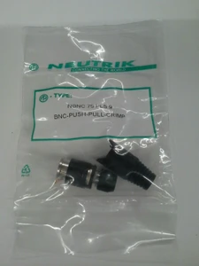 Neutrik NBNC75 PLS 9 BNC cable connector. Lot of 10 Pieces