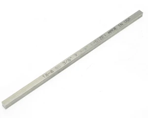 18-8 Stainless Steel Keystock, 3/8" x 3/8" x 12"