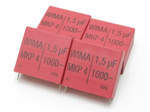 Wima MKP4 1.5uF 1000VDC 10% Capacitors, MKP40141507G00KSSD, 4pcs
