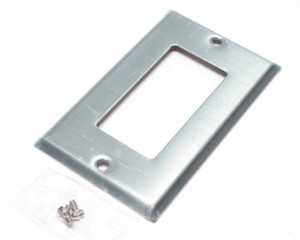Decora Wallplate Cover, Stainless Steel