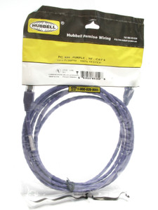 Hubbell Premise Wiring PCX6P10 Cat6 Patch Cable, Purple, 10ft