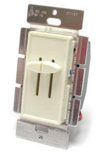 Dual Slide Dimmer, 300W, Single Pole, 120V, Almond Dual Slide Dimmer, 300W, Single Pole, 120V, Almond