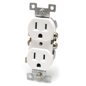 Duplex Receptacle White 100 Pack