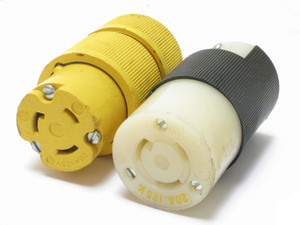Assorted Brands NEMA L5-20R 125V 20 Amp 3W, 2P Twist Lock Female Receptacle Assorted Brands NEMA L5-20R 125V 20 Amp 3W, 2P Twist Lock Female Receptacle