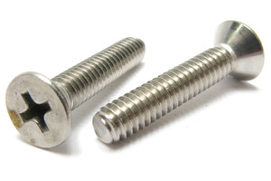 Stainless Steel Bolts/Machine Screw, #8-32 x 7/8'' Phillips Flat Head, 150pcs