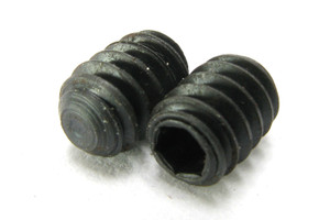 Steel Set Screw, #10-24 x 1/4" Flat Point, Hex Socket, Black, 50pcs