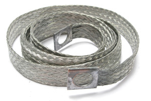 Tinned Copper Braid Grounding Strap, 1/2 Inch Wide x 36 Inch Long Tinned Copper Braid Grounding Strap, 1/2 Inch Wide x 36 Inch Long
