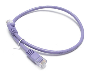 CAT6 UTP 100% Copper Patch Cable, 550 MHz, 1.5ft, Violet, 10pcs CAT6 UTP 100% Copper Patch Cable, 550 MHz, 1.5ft, Violet, 10pcs