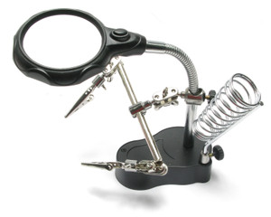 Helping Hands With Magnifier And LED Illumination