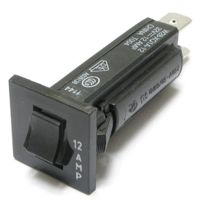 Push to Reset Thermal Circuit Breaker, 12 Amp Push to Reset Thermal Circuit Breaker, 12 Amp