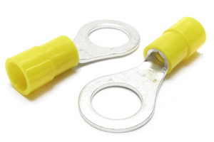 12 - 10 Gauge Insulated 3/8" Ring Terminals - 50 Piece 12 - 10 Gauge Insulated 3/8" Ring Terminals - 50 Piece