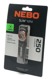 NEBO NEB-FLT-1042 Slim Mini Rechargeable LED Flashlight, 250 Lumens