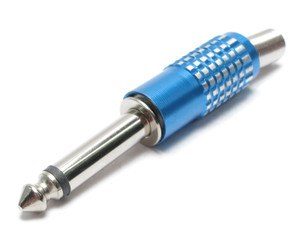 Standard 1/4 Inch Mono Audio Plug With Strain Relief Standard 1/4 Inch Mono Audio Plug With Strain Relief
