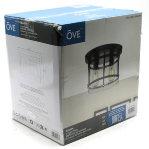 OVE Decors Joakim 2-Light Flush Mount Ceiling Fixture OVE Decors Joakim 2-Light Flush Mount Ceiling Fixture